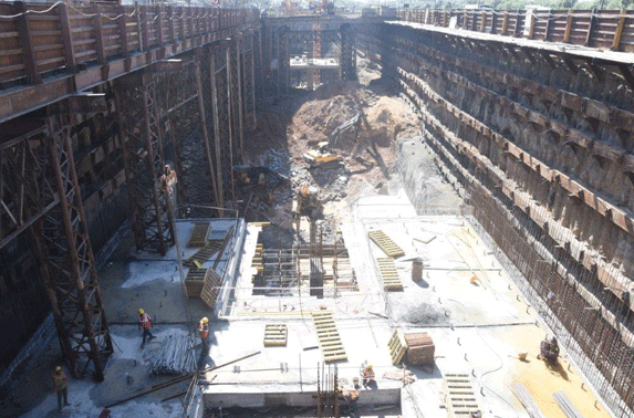 Dharavi Station - Concourse and Excavation