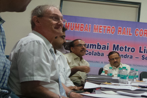 The Mumbai Metro Rail Corporation (MMRC) interacted and sought recommendations in detail from experts in the S&T Workshop .Seen in the picture are the proceedings of the workshop