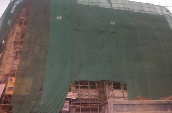 Girgaon Station - building demolition