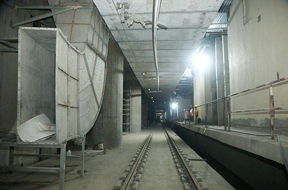 Glimpse of SEEPZ stations work progressing rapidly.