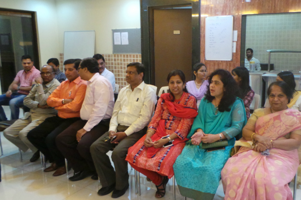 Senior Executives at MMRC from (L-R) Mr. R.C. Dohare,Dy. General Manager, Mr. R. Umashankar,Senior DGM (Signal), Mr. A. Sayed,Senior DGM (Telecom), Mr. G.C. Mangale,Addl. Collector & SCDO, Mrs. Maya Patole,Dy. Collector, Mrs. Sangita. Warade,Tahsildar, Mrs. P.D. Yerkuntwar,OSD (HR)