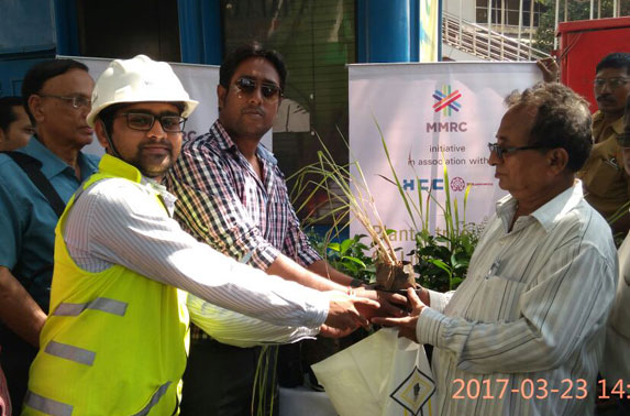 Package - 2 Project team distributed saplings to the public under Project Neighbourhood