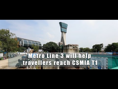 Embedded thumbnail for CSMIA T1 metro station of #MML3 has completed 88% of its overall civil work and 52% of system work.