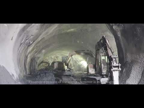 Embedded thumbnail for Overall work of the Scissor Crossover Tunnel at #SaharRoadMetro station
